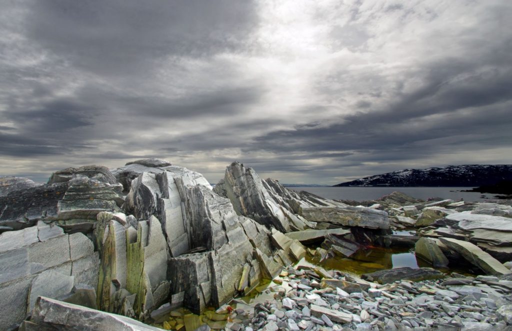 Blå strand Finnmark