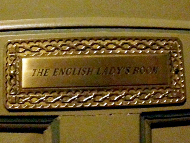 The English Lady's room